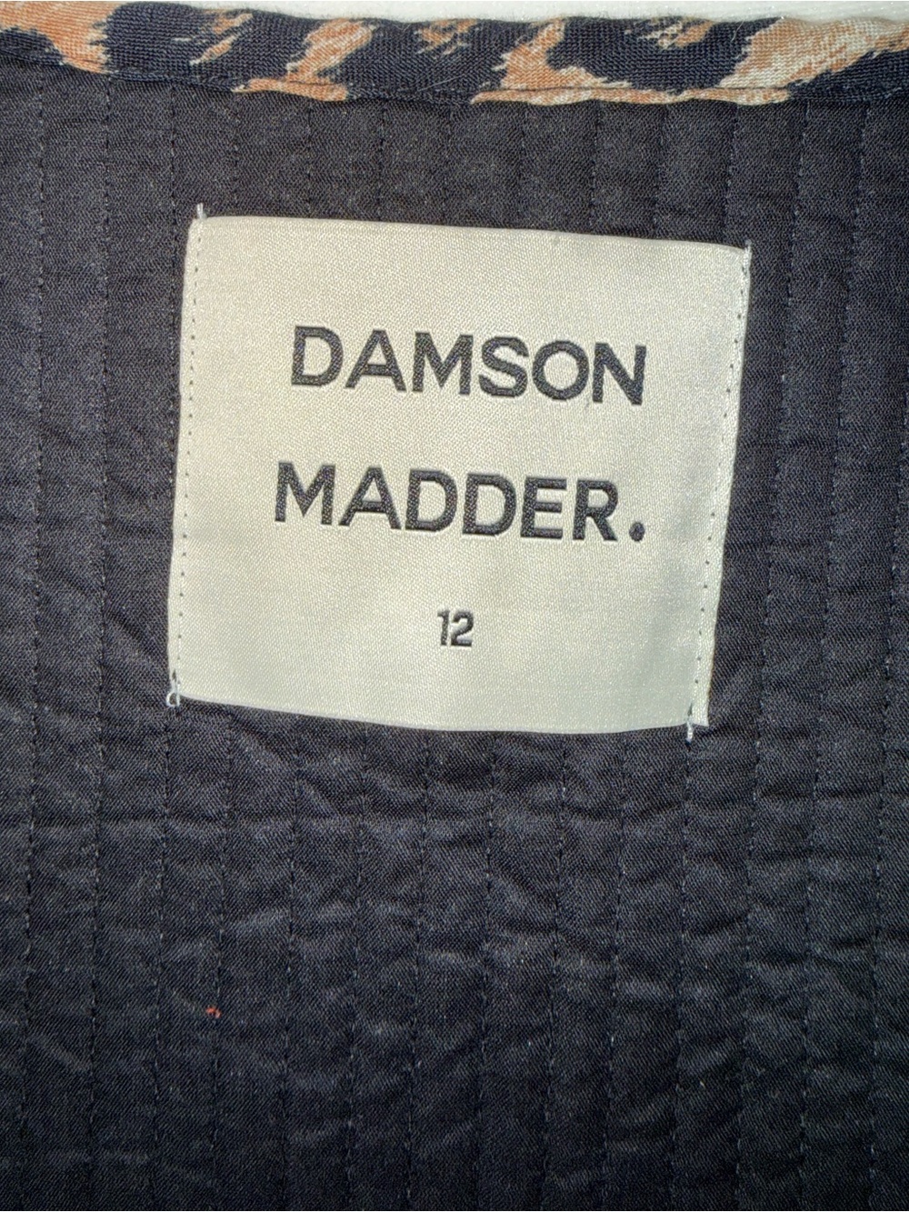 Damson Madder Tilly Leopard Print Quilted Gilet Vest UK 12 / US 8 - Picture 9 of 9